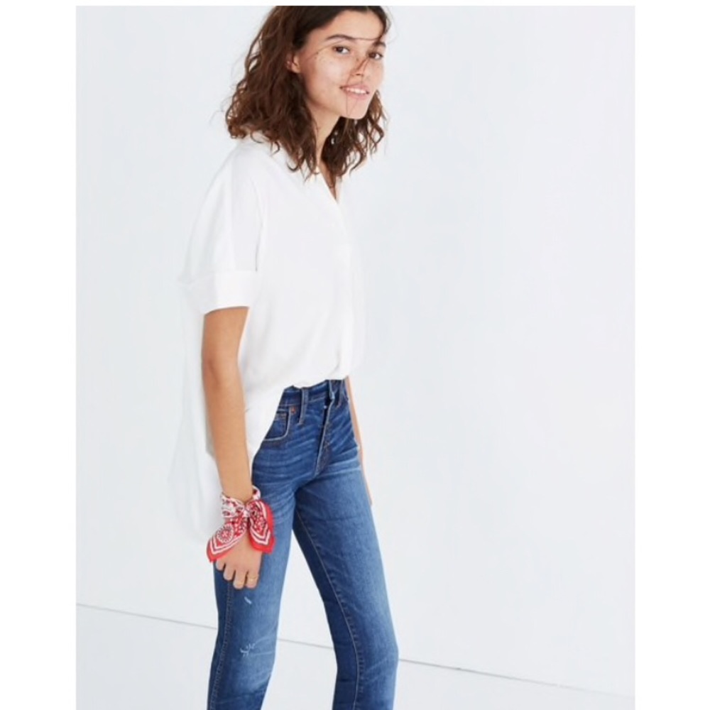 Madewell Button Back Courier Shirt M